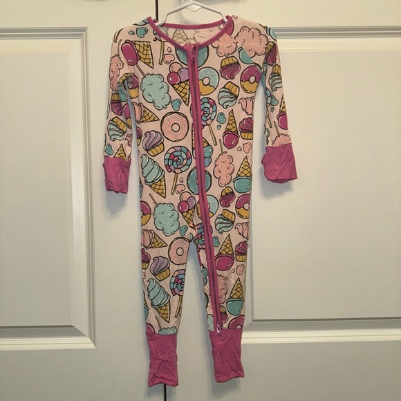 Little Sleepies Pajamas Rare Little Sleepies Pink Sweet Treats
